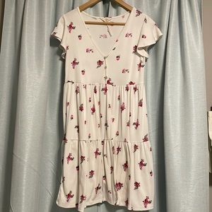 Jessica Simpson Floral Jersey Dress